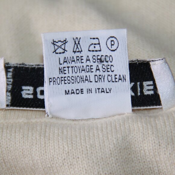 SONIA RYKIEL Paris Sweater Pullover Vanilla Angora Wool Blend Knit SR Logo 40EU - Picture 6 of 10